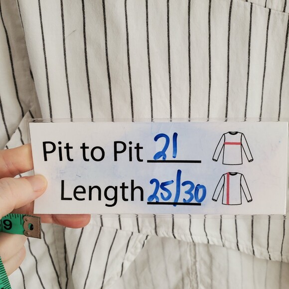 S Tulip Pippa Striped Asymmetrical Lagenlook Blouse Half Sleeve Artsy Tunic - Picture 4 of 12